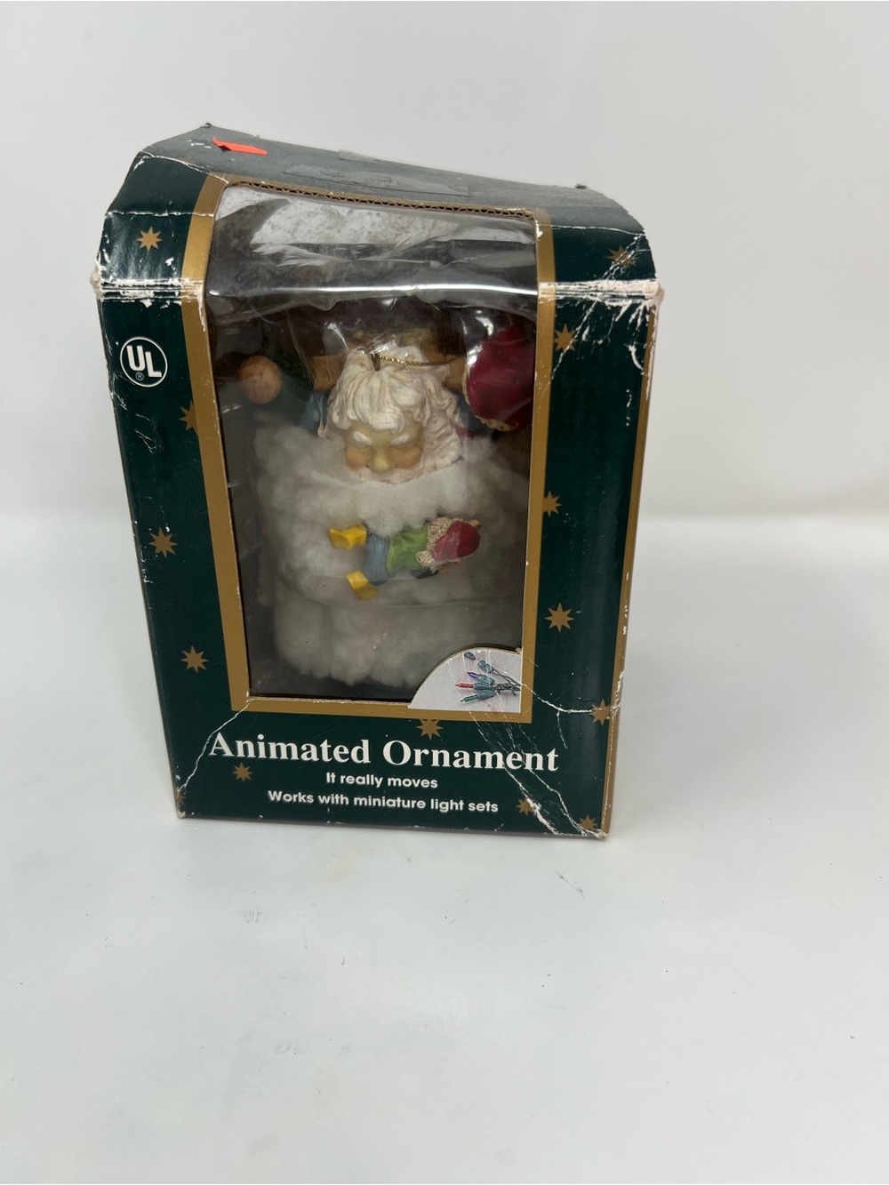 Vintage Kurt S. Adler Animated Santa Christmas Ornament  Moving Eluceo Holiday